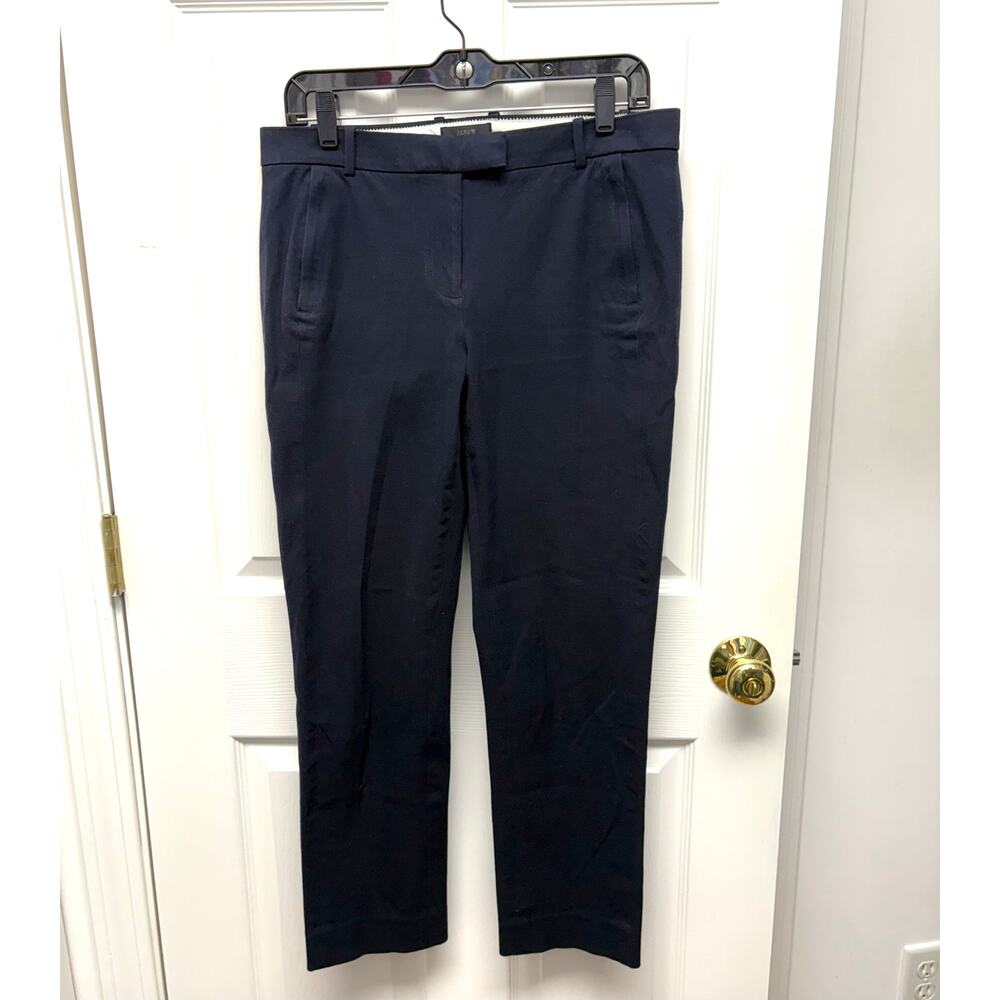 J. Crew Pants Maddie Black Dress Slacks, Mid Rise, Women's Size 8P